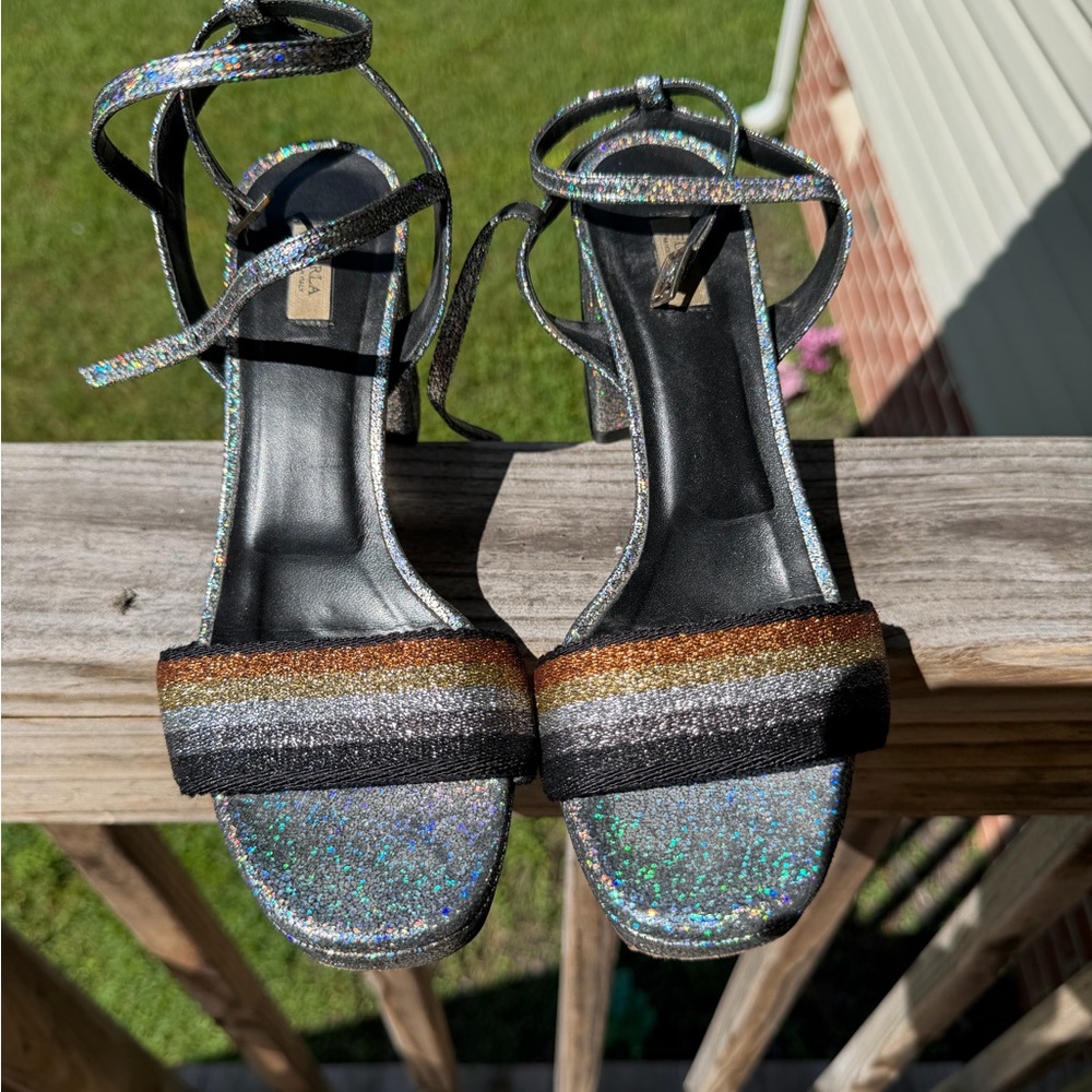 Women's Furla glitter heels size 37